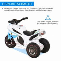 Homestar Otroški motor na poganjanje z glasbo in lučmi, dirkaški dizajn, modra, za otroke do 20 kg, 18-36 mesecev