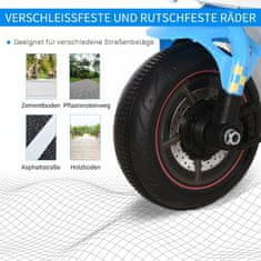 Homestar Otroški motor na poganjanje z glasbo in lučmi, dirkaški dizajn, modra, za otroke do 20 kg, 18-36 mesecev