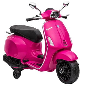 Homestar Električni otroški motor Vespa 3 km/h, roza