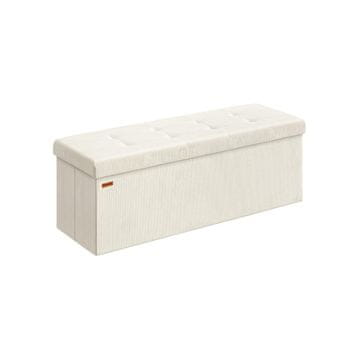 Songmics Shranjevalna klop 38x110x38 cm bela