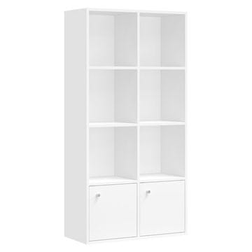 Songmics Knjizna omara 29x65.8x130 cm Bela