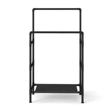 Songmics Stojalo za oblačila 83x45x157 cm Črno