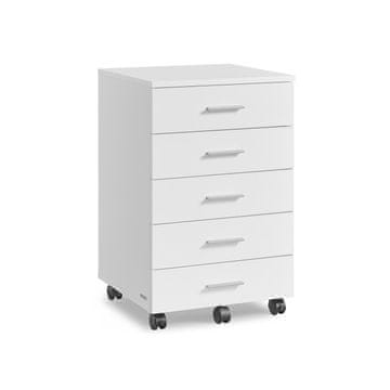 Songmics Mobilna predalčna omara 40x42x65.7 cm bela