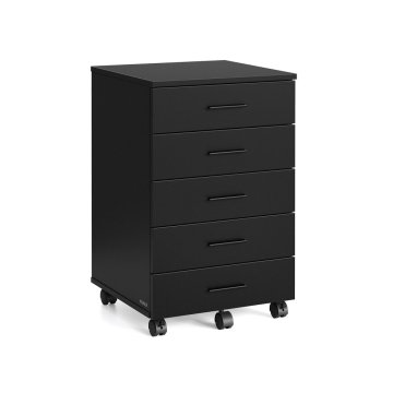 Songmics Mobilna arhivska omara 40x42x65.7 cm črna