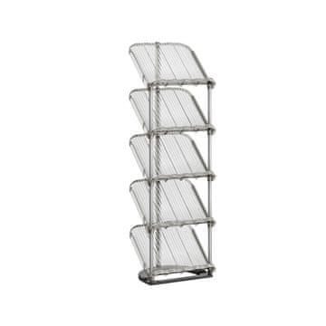 Songmics Omar za čevlje, 5 polic, 24.5x28.4x102.5 cm, siva