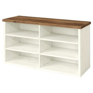 Songmics Klop za čevlje 29.5x100x50 cm bela