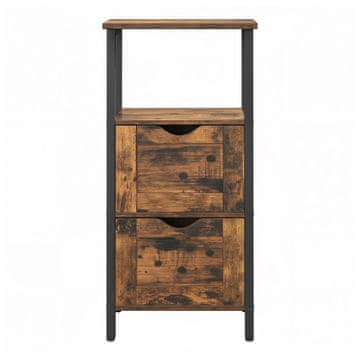 Songmics Kopalniška omarica 37x30x80 cm rjava