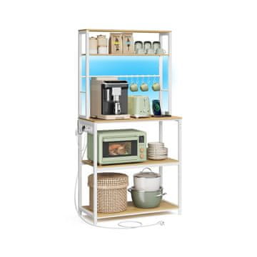 Songmics Kuhinjska polica 40x80x168.4 cm rjava