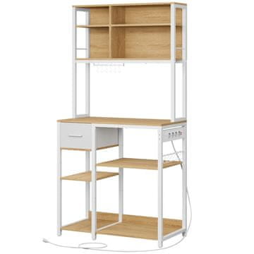 Songmics Kuhinjska polica 40x80x180.4 cm rjava