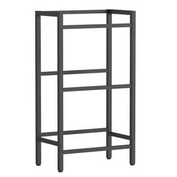 Songmics Stojalo za zaboje za pijačo, 2 nivoja, 36x55x116.1 cm, črno