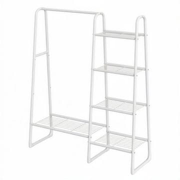Songmics Oblekalni regal 40x101.7x153.3 cm, bel