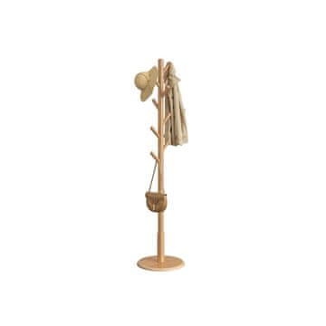 Songmics Obešalnik za plašče 40x171.8 cm naravno leseno