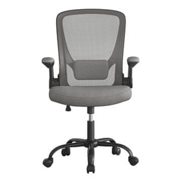 Songmics Pisarniški stol 64x64x99-107 cm siva