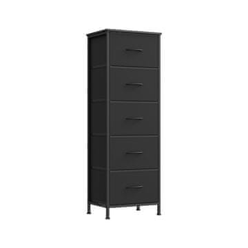 Songmics Komoda 4 tkaninske predale 30x39.6x116.7 cm črna