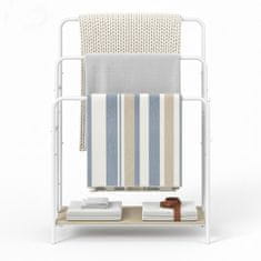 Songmics Stojalo za brisače 70x30x101 cm, belo