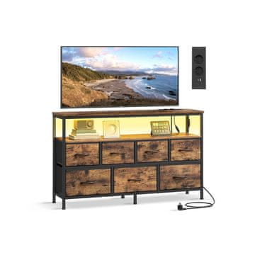 Songmics Omara 30x113.8x68.1 cm rjava