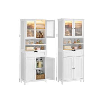 Songmics Kopalniška omarica 30x60x170 cm Bela