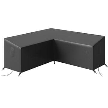 Homestar Zaščitni pokrov za vrtno pohištvo 216x216x78 cm črne barve