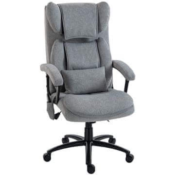 Homestar Pisarna stol Ergonomičen Masažni 70,5x76x114-122 cm Siva
