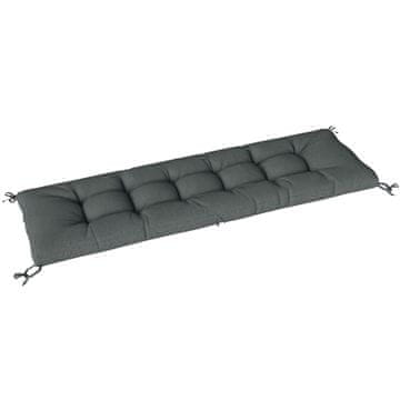 Homestar Blazina za sedež 198x65x13 cm temno siva