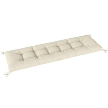 Homestar Blazina za sedež odstranljiva z trakovi 198x65x13 cm bež