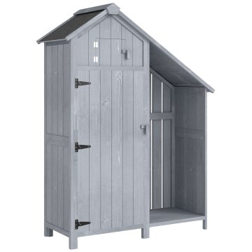Homestar Vrtna omara 129x51,5x180 cm siva