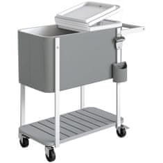 Homestar Voziček za hladilnik, 56L prostornina, 84x38x83 cm, siva