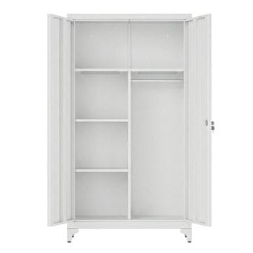 Songmics Večnamenski kabinet 80x40x165 cm siva
