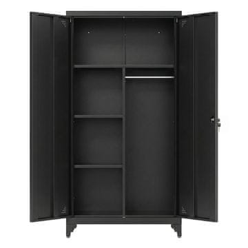 Songmics Večnamenski kabinet 80x40x165 cm črne barve
