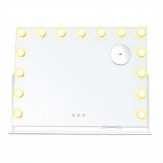 Songmics Kozmetično ogledalo 62.5x45.8x10 cm belo