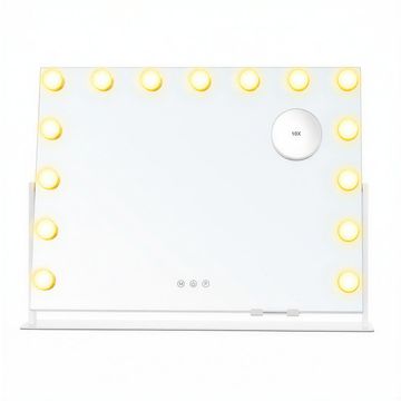 Songmics Kozmetično ogledalo 62.5x45.8x10 cm belo