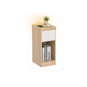 Songmics Nočna omarica 30x25x59.5 cm rumena