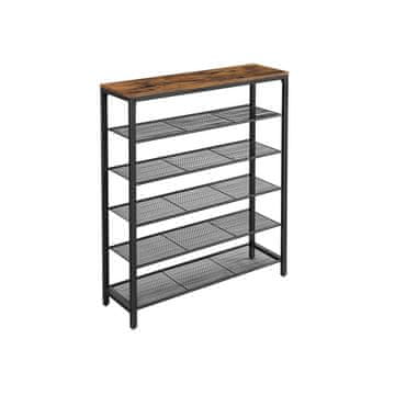 Songmics Obešalnik za čevlje 100x30x110 cm Črn