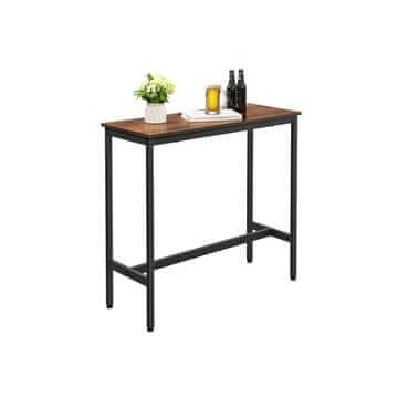 Songmics Barska miza, 100x40x90 cm, rjava