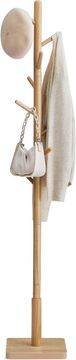 Songmics Obešalnik za plašče 30x30x173.6 cm bež