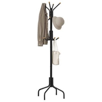 Songmics Obešalnik 56.5x56.5x180.1 cm Črn