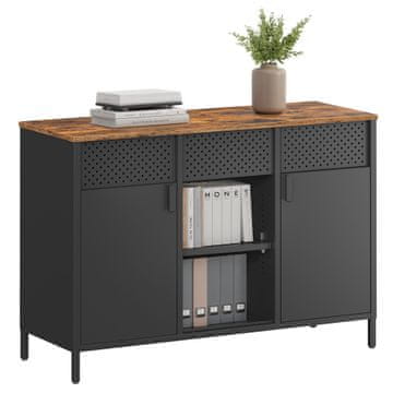 Songmics Shranjevalna omara 110x40x76 cm rjava