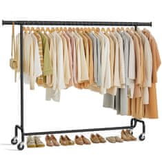 Songmics Oblečni regal 45x160x162.9 cm Črn
