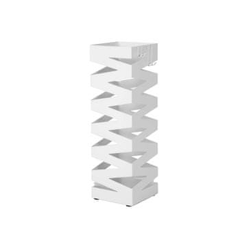 Songmics Stojalo za dežnike, 15.5x15.5x49 cm, belo