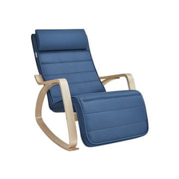 Songmics Gugalnik 121.5x67x84 cm modre barve