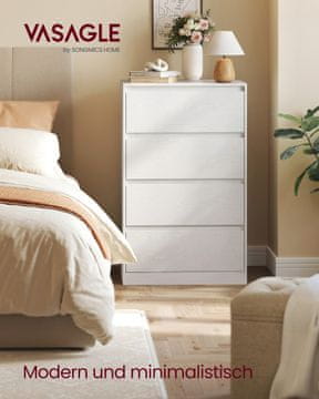 Songmics Predalnik Kailyn 40x60x97.4 cm Bela