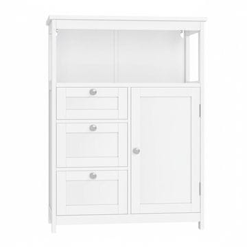 Songmics Kopalniška omarica 30x60x80 cm Bela