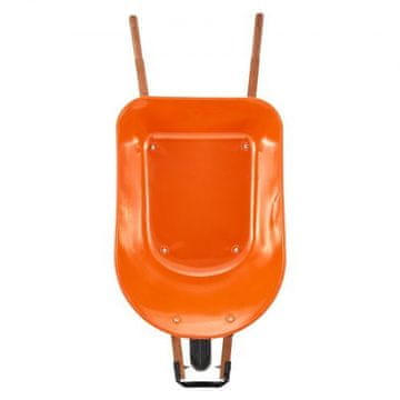 VEVOR Voziček za enosled WB-1000 140x62x58 cm oranžen