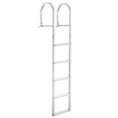 VEVOR Priključna lestev 5 stopenj 40x41.2x193.5 cm aluminij