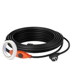 VEVOR Grelec za cevi 9 m 23W/m Vgrajen termostat Zaščita pred zmrzovanjem