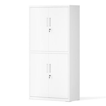 Songmics Predalnik za dokumente 40x80x180 cm bel