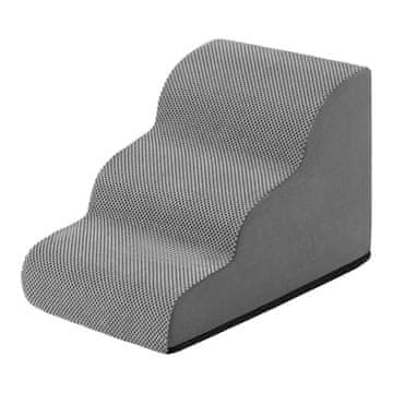 Songmics Pet Stairs 2 stopnji 57x40x40 cm siva
