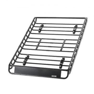 VEVOR Košara za strešni prtljažnik 1300x910x105 mm z mrežo za tovorno vrečo in zategovalnimi trakovi, največja nosilnost 90.7 kg