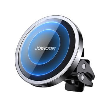 Joyroom Joyroom magnetni avto nosilec z Qi brezžičnim polnilnikom 15W (MagSafe), Črn (JR-ZS240)