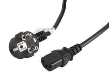 slomart Lanberg napajalni kabel CEE 7/7 - IEC 320 C13 VDE 3M, črn